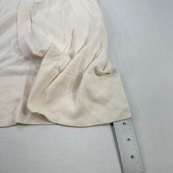 LOFT Outlet Women's Size Medium Sweater Cardigan Open Front Cream Preowned - Picture 8 of 11